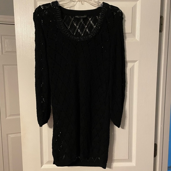 White House Black Market Sweaters - White House Black Market Crocheted Tunic Sweater